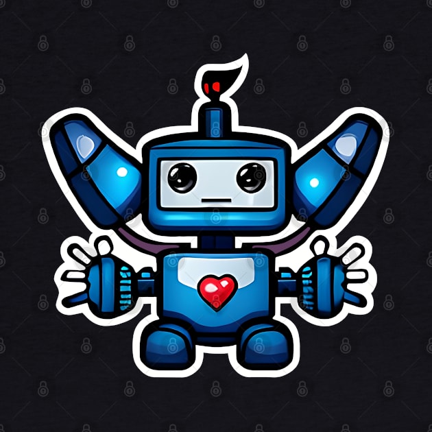 Robo Looking For A Heart & Love by Art by Nabes